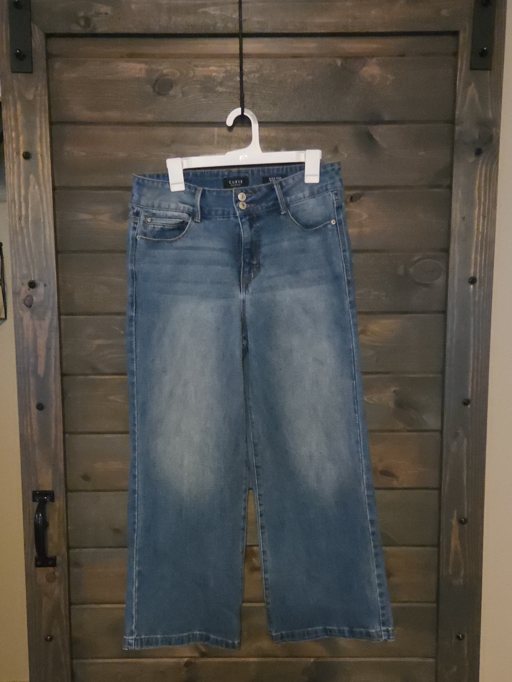 Wide-Leg High Rise Jeans Curve Appeal Like New